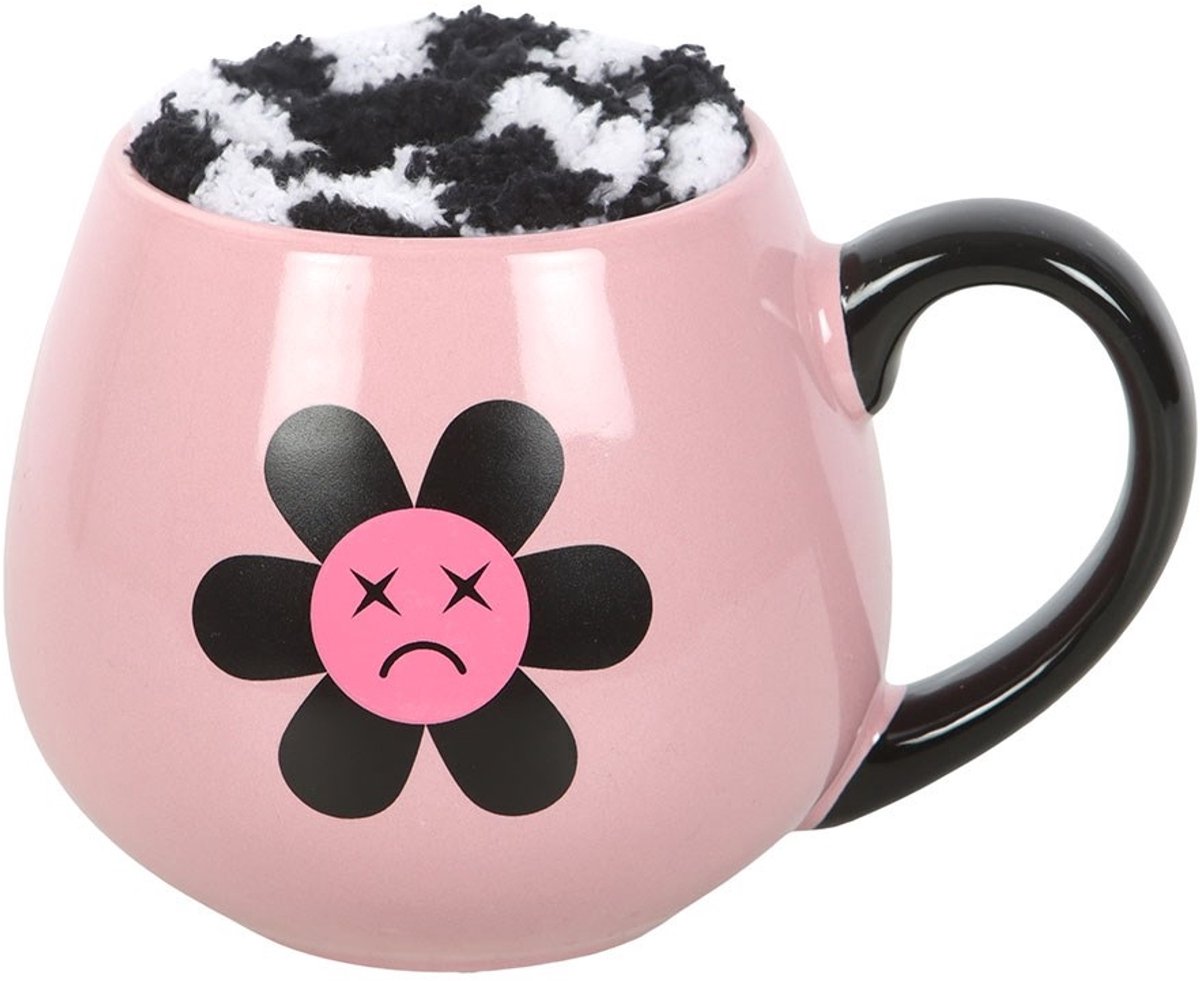 Something Different - Sad Flower Beker & Sokken Set - Multicolours