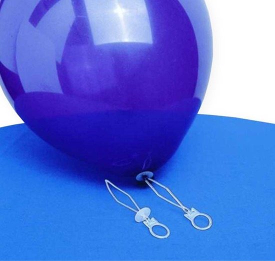 Ballon snelsluiter plastic (100 stuks)