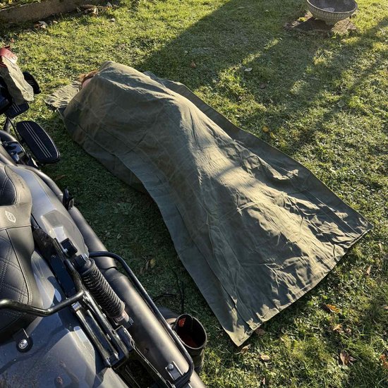 The Nomad Waxed Canvas Motorfiets Bivak-Bedroll – Waterdicht 3-Seizoenen Camping Bedekking — afbeelding 5