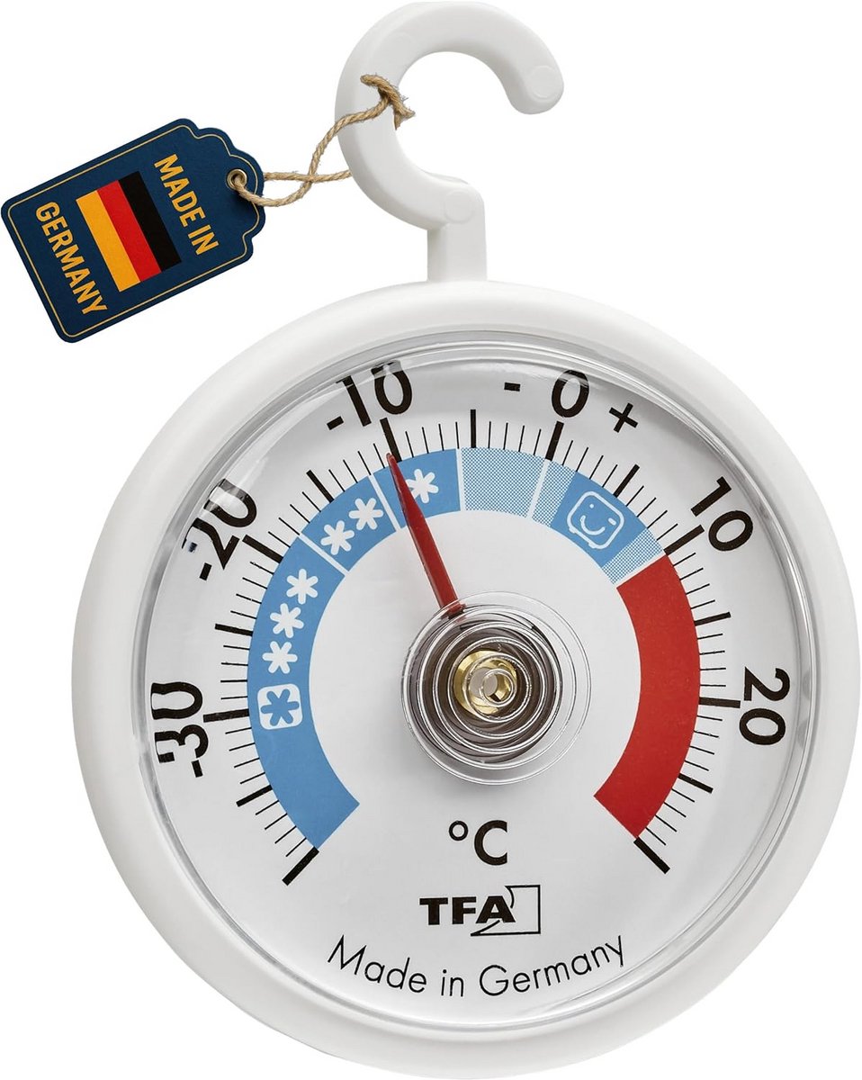 Analoge Koelthermometer met Haak voor Koelkast en Vriezer tot -40°C