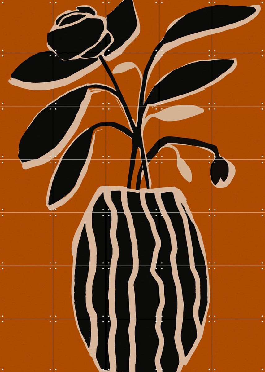 IXXI Ochre Still Life No 5, Treechild & Various - 100 x 140 cm - Gratis ophangtool - Grote wanddecoratie en posters - Minimalisme, Grafisch Ontwerp