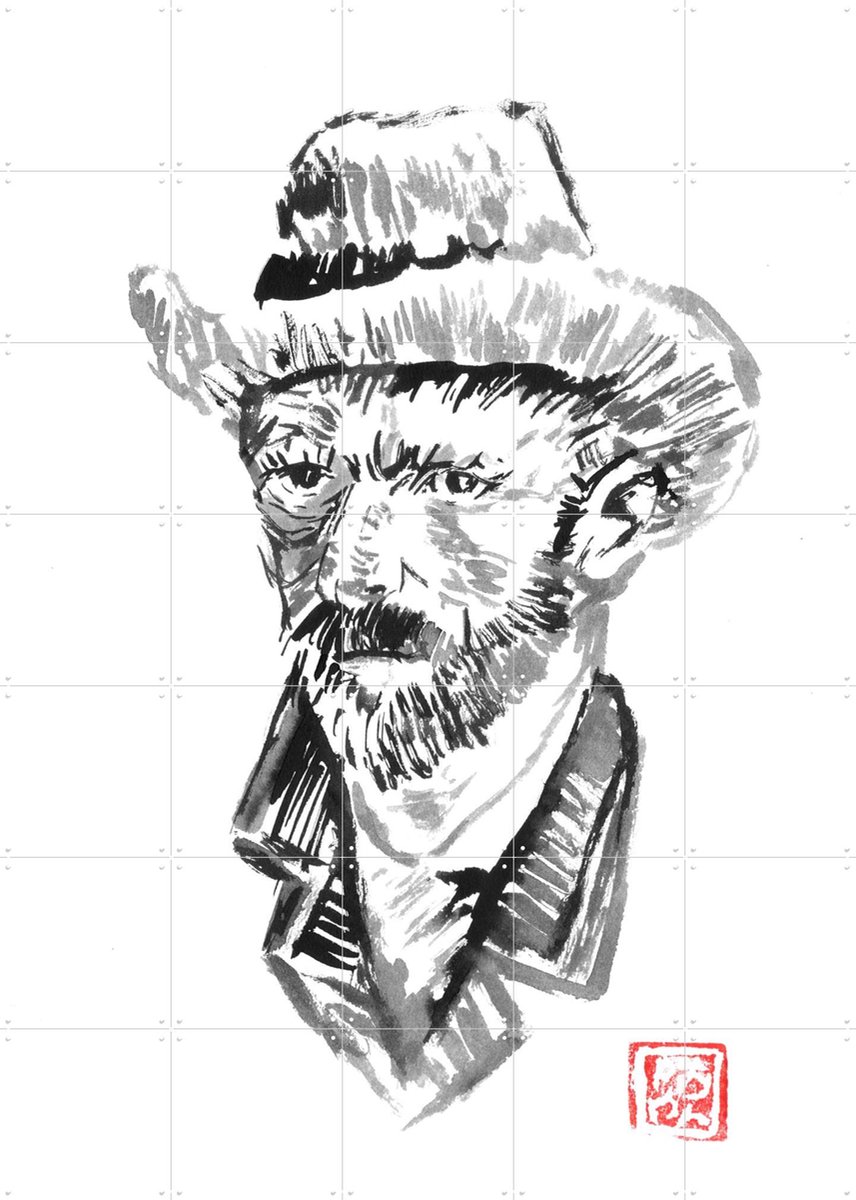 IXXI Van Gogh Sumi, Péchane & Van Gogh 21st Century - 100 x 140 cm - Gratis ophangtool - Grote wanddecoratie en posters - Klassiek, Illustraties