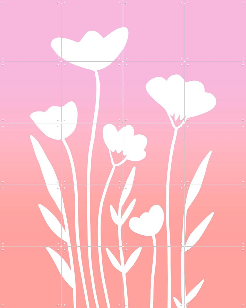 IXXI Gradient Spring, BAINAI - 80 x 100 cm - Gratis ophangtool - Grote wanddecoratie en posters Kinderkamer, Kinderen
