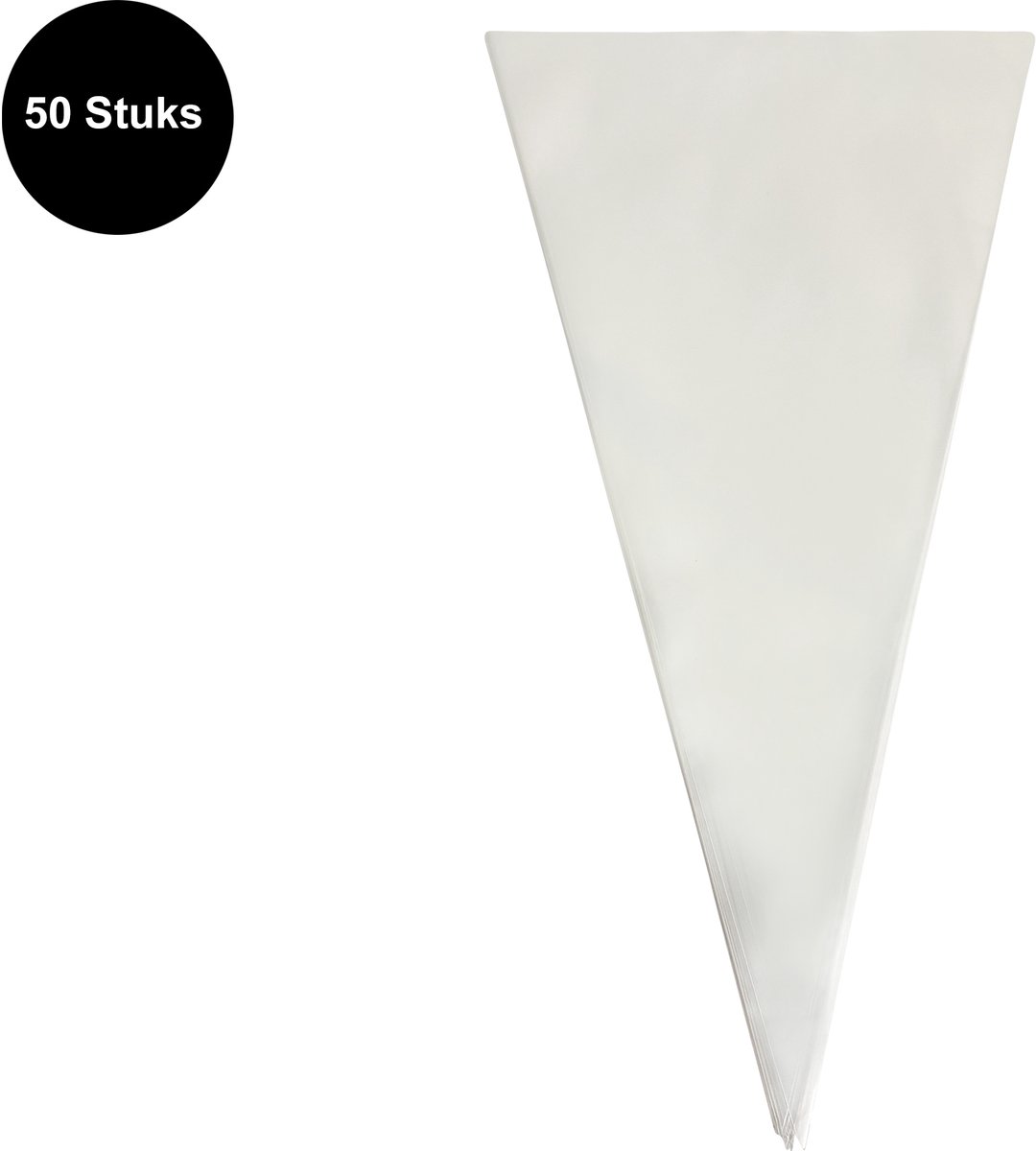 Purepeak Spuitzak Set 50 Stuks - Transparant - 35cm - Garneerspuit - Wegwerp