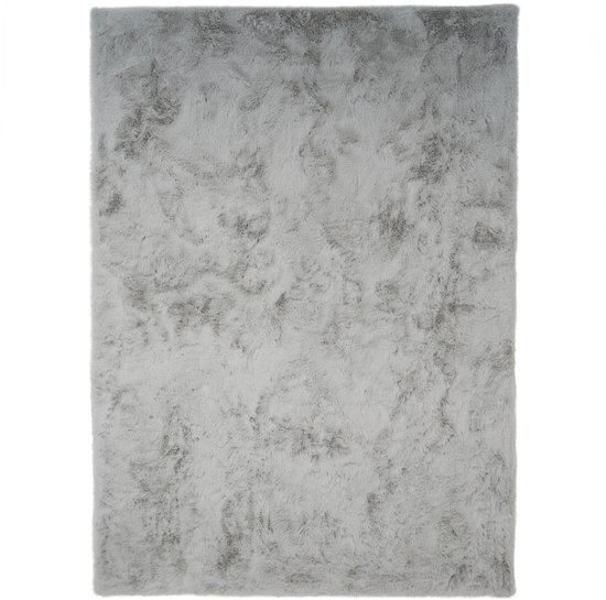 Hoogpolig Fluffy Vloerkleed 200x290 cm Licht Grijs – 30 mm Shaggy Tapijt – Zacht Vloerkleed voor Woonkamer en Slaapkamer