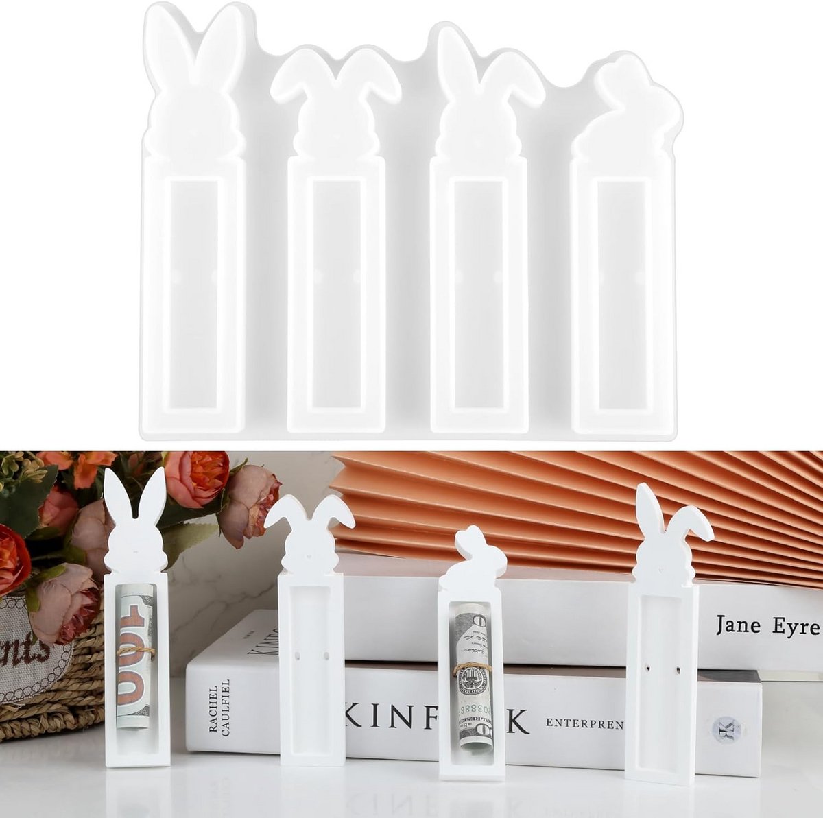 Set van 4 Siliconen Mallen voor Pasen Cadeaus en Decoraties