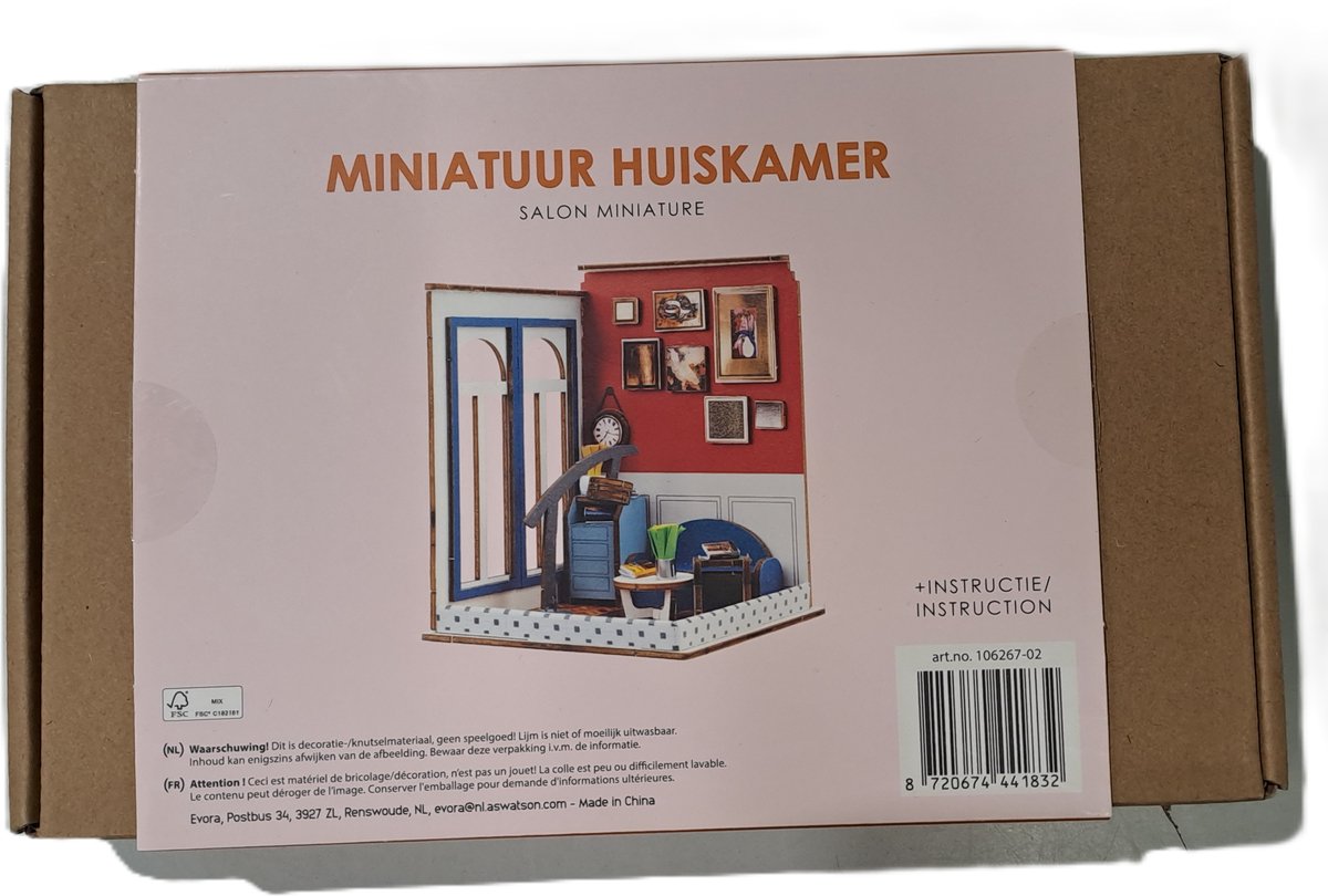 Miniatuur DIY Huiskamer Salon