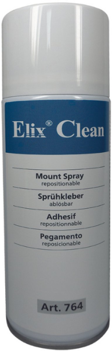 Elix Verwijderbare Spuitlijm 400 ml | Transparant & Niet-Permanent | Sterk Hechtend, Gemakkelijk Verwijderbaar