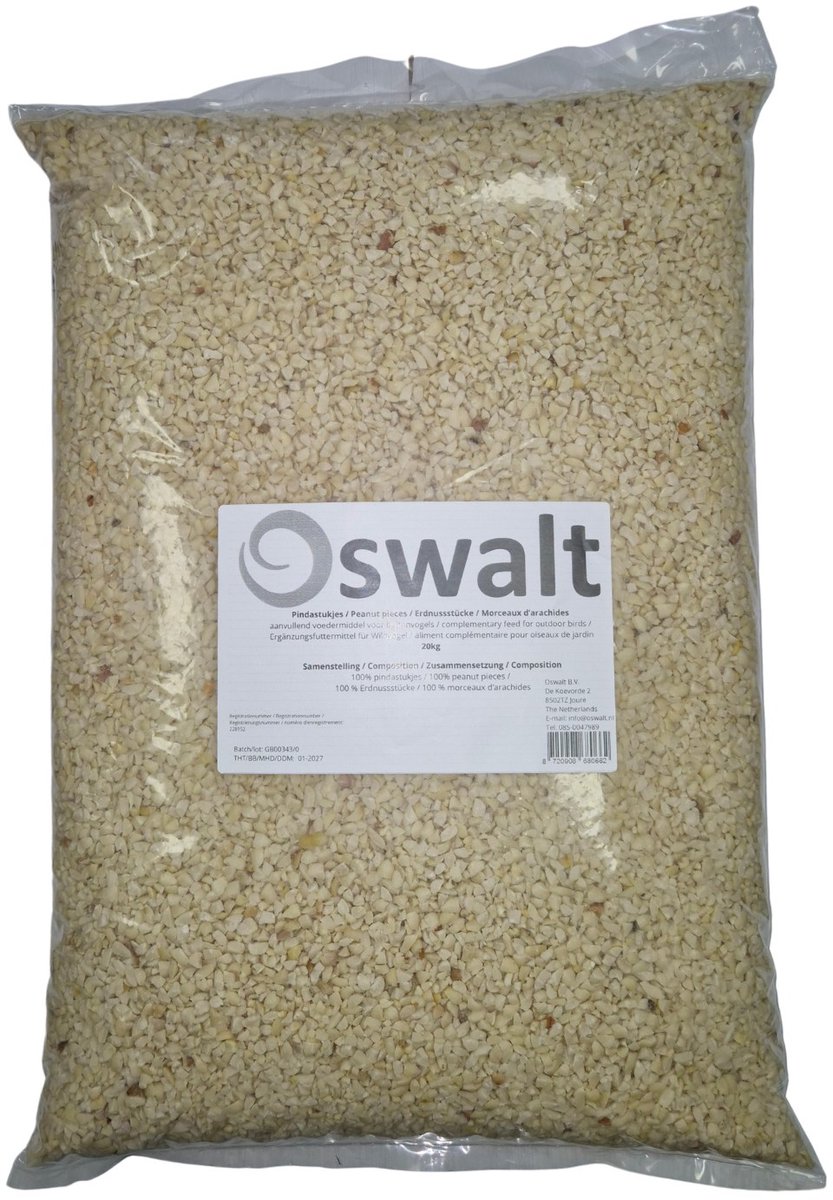 Oswalt Gebroken Pinda's - Pindastukjes - 20KG