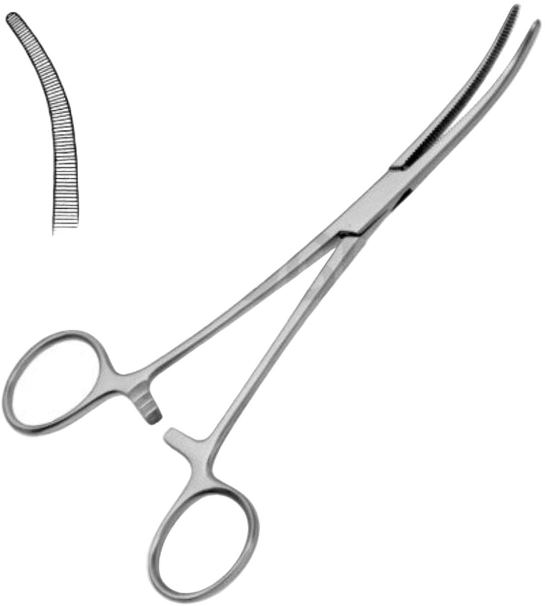 Belux surgical Instruments Rochester-Pean arterieklem – gebogen 14CM
