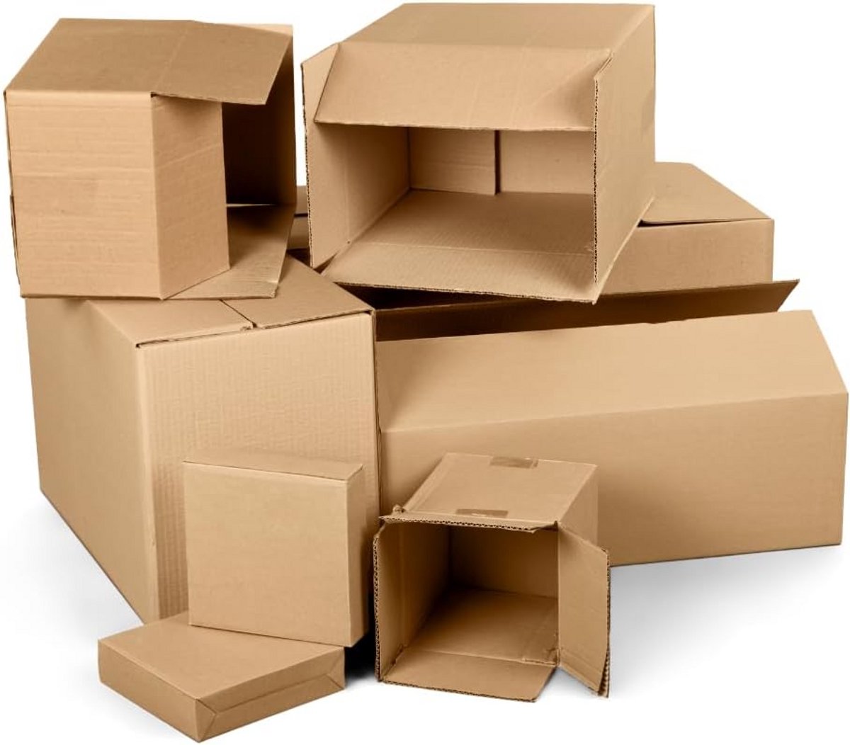 Sterke Bruine Verzenddozen Vierkant 30x30x30 cm - 50 Stuks