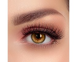 Beauty® kleurlenzen - Bali Brown - jaarlenzen met lenshouder - bruine contactlenzen