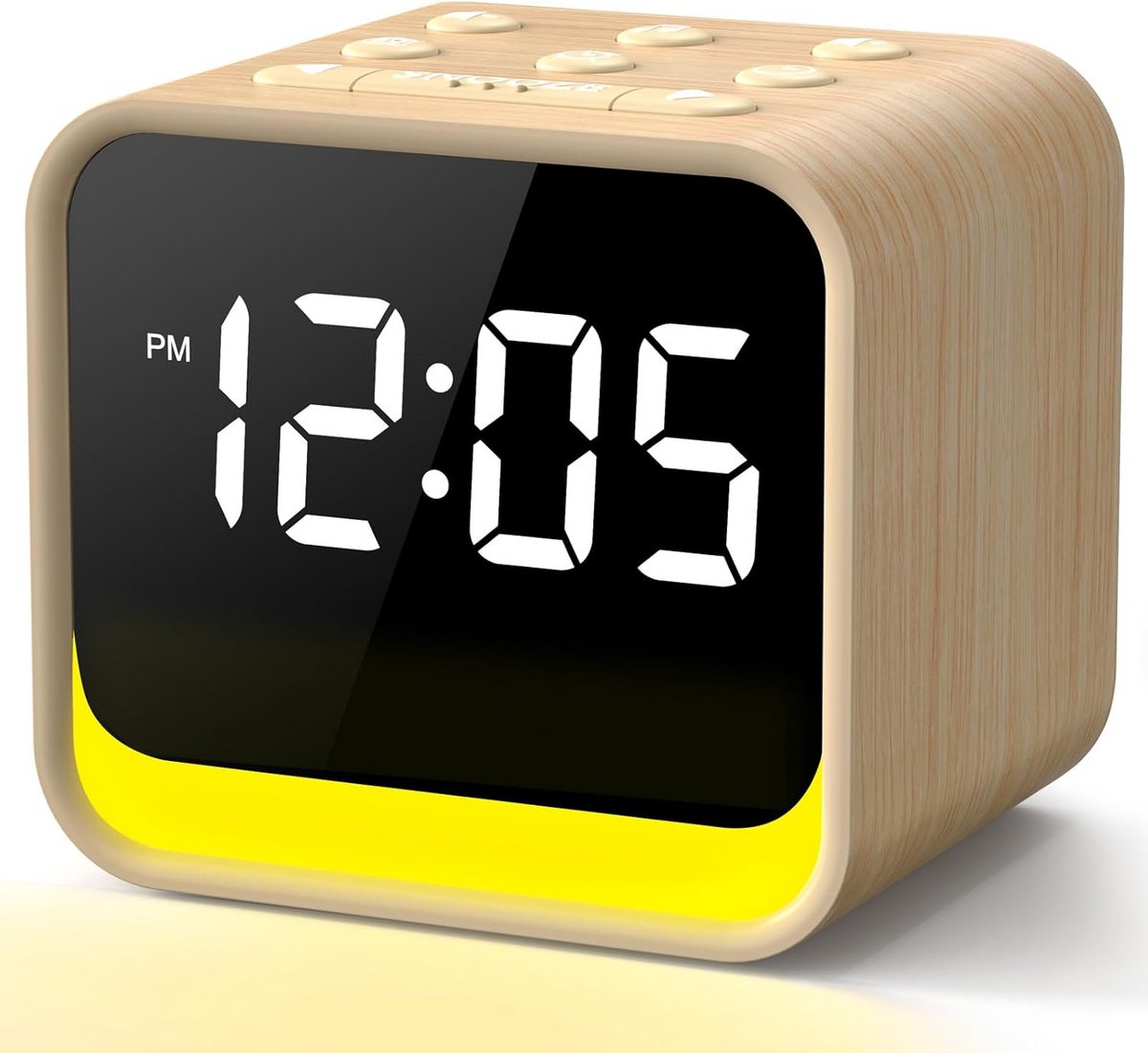 Wekker Radio met FM, White Noise Machine en Dimbare Display