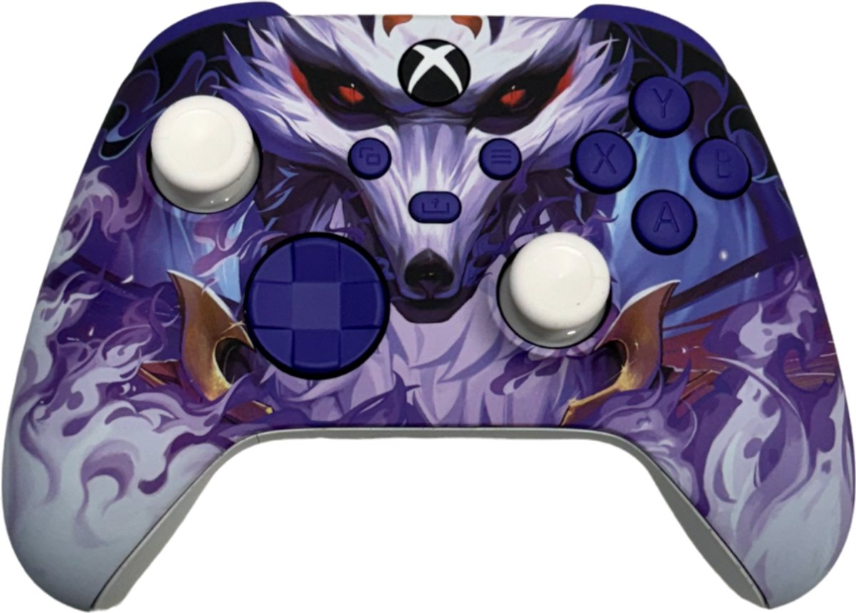 Clever Custom Purple Kitsune Controller (Xbox compatibel)