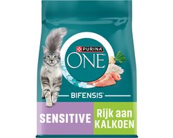 Purina ONE Sensitive - Kalkoen/Rijst - 2 x 1.5 kg