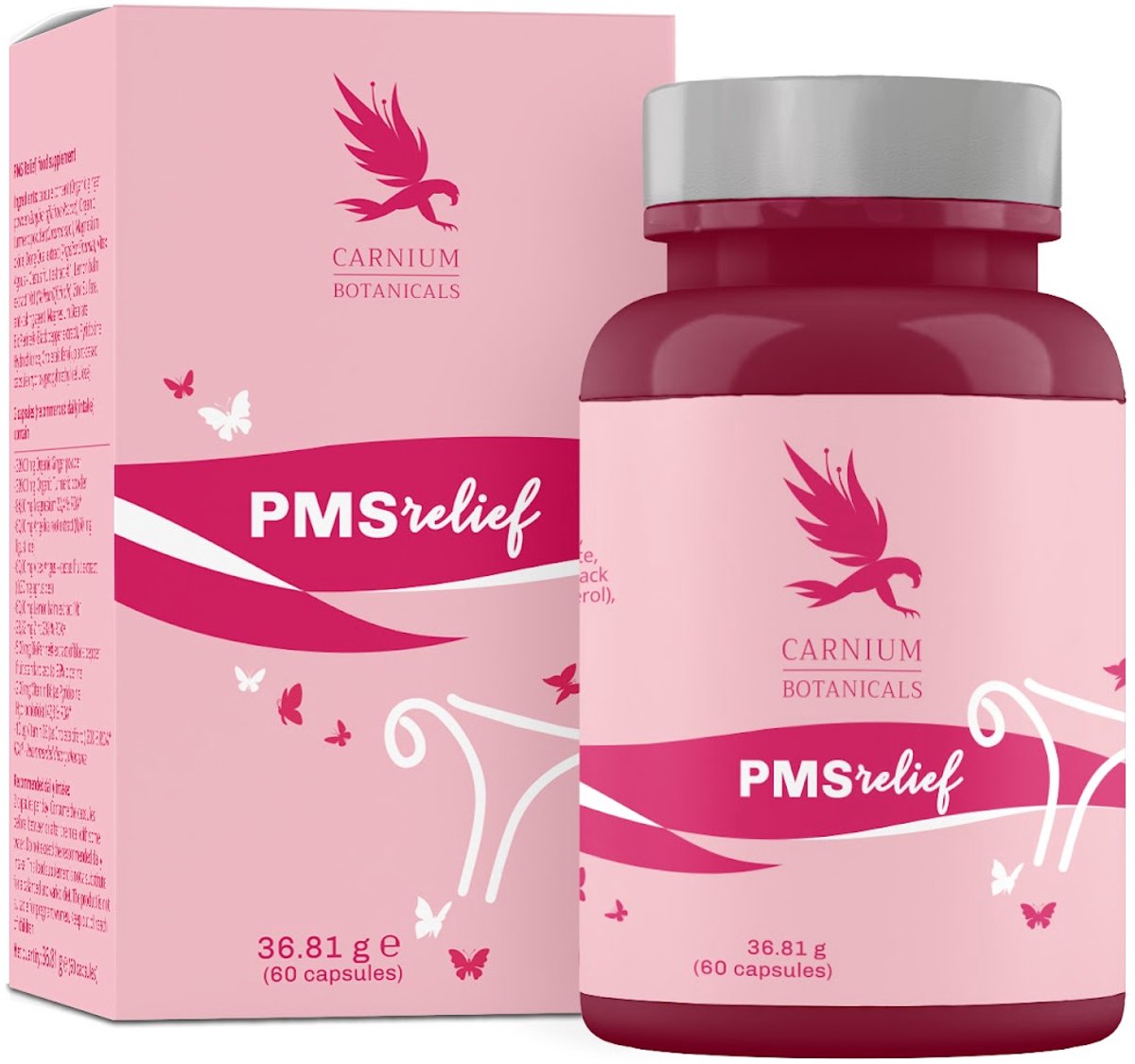 Carnium Botanicals PMS Relief Supplement - Met Dong Quai, Vitex & Magnesium - 60 Capsules - 30 Dagen
