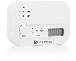 Smartwares FGA-13041 - Koolmonoxidemelder CO melder - 85 dB - Levensduur 10 jaar - BSI Gecertificeerd