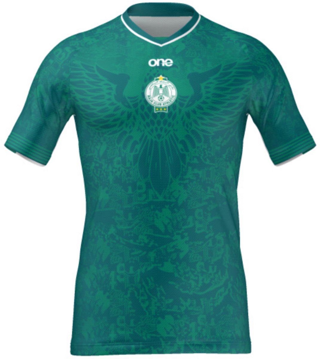 Raja Casablanca Thuisshirt 2023 - Marokko Voetbalshirt - Raja Casablanca - Maat XXL - Globalsoccershop