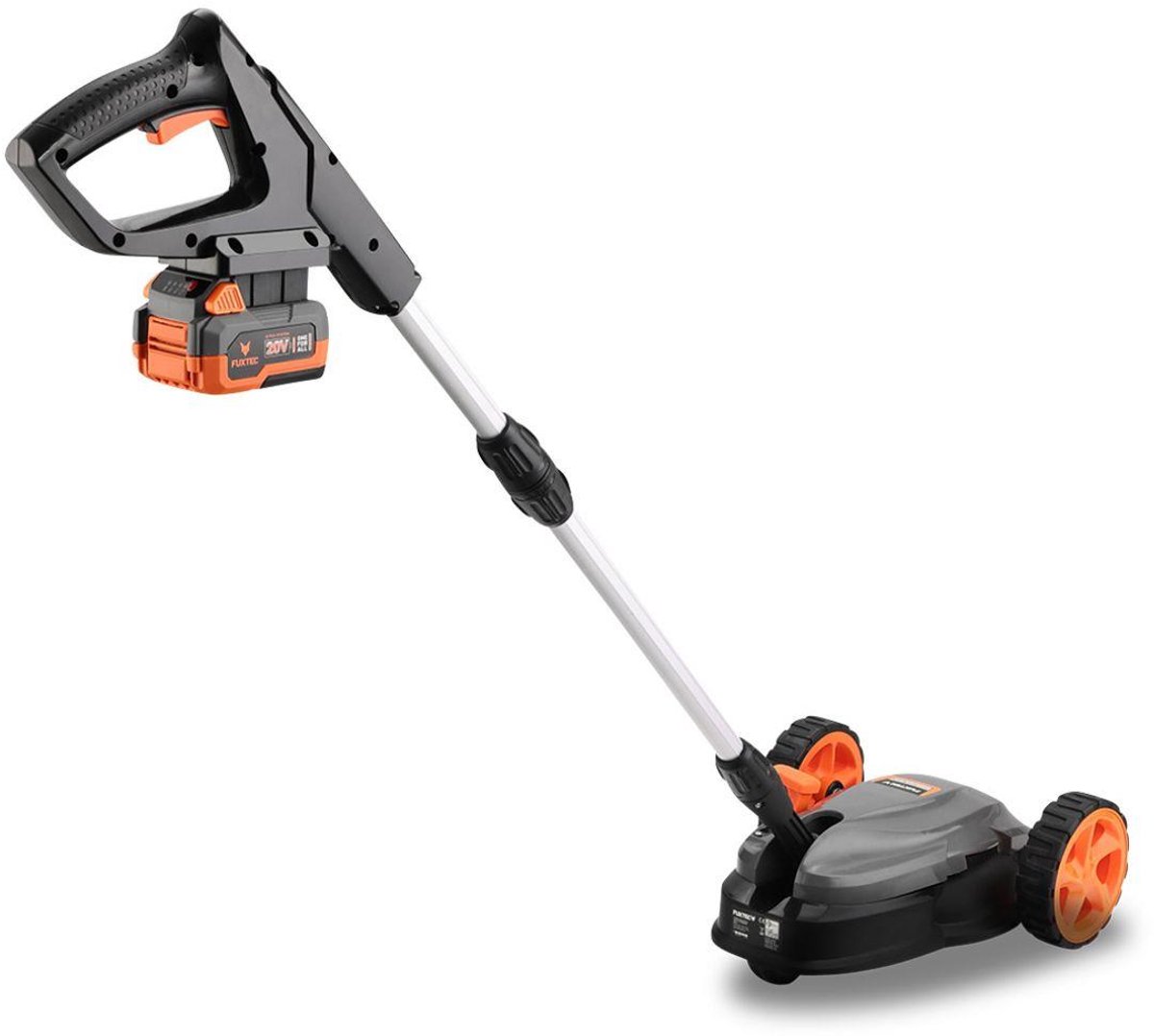 FUXTEC Snoerloze Einhand Gazonmaaier accu FX-E1RMEH20-SET – Compacte Grasmaaier – 20V Accu met Lader – 220 mm Maaibreedte – 300 W – 3-voudige Maaihoogteverstelling 30–50 mm – Flexibele Kogelkopbediening – foto 8