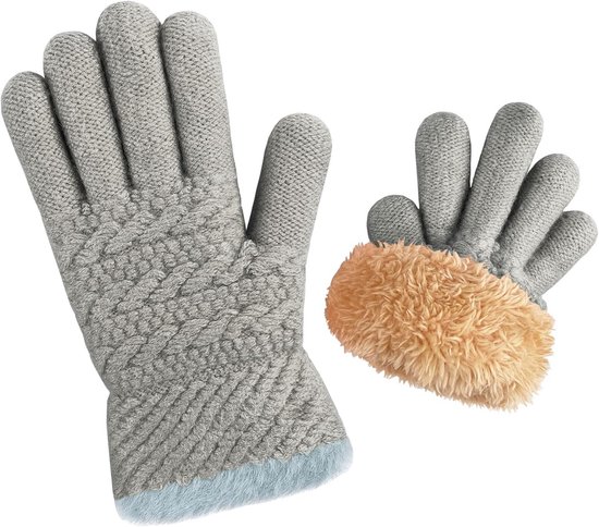 Morethansocks Thermo Wanten Dames – Teddygevoerd, Winddicht & Waterafstotend, Zwart, One Size, Voor Fietsen En Wandelen