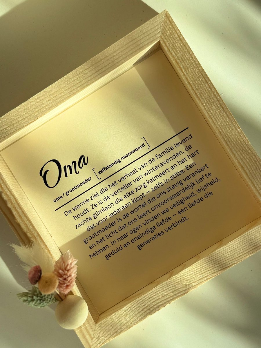 ECHO - OMA Diploma - gift for OMA - handmade