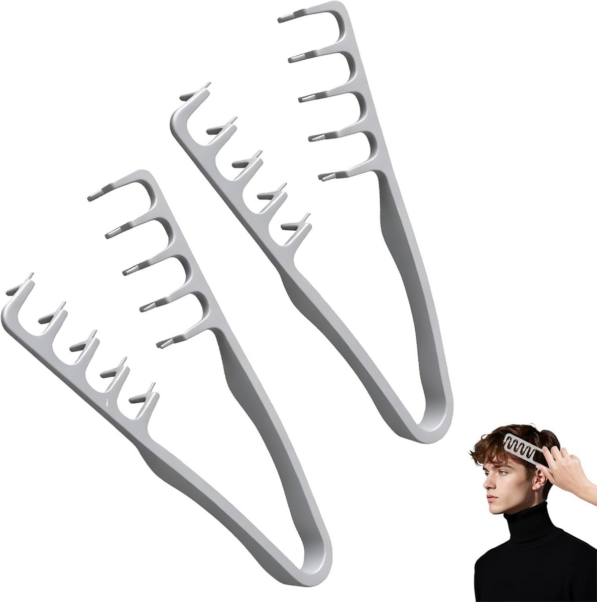 Textuurkam voor Volume en Styling - Brede Tanden voor Wortelboost en Natuurlijk Haar