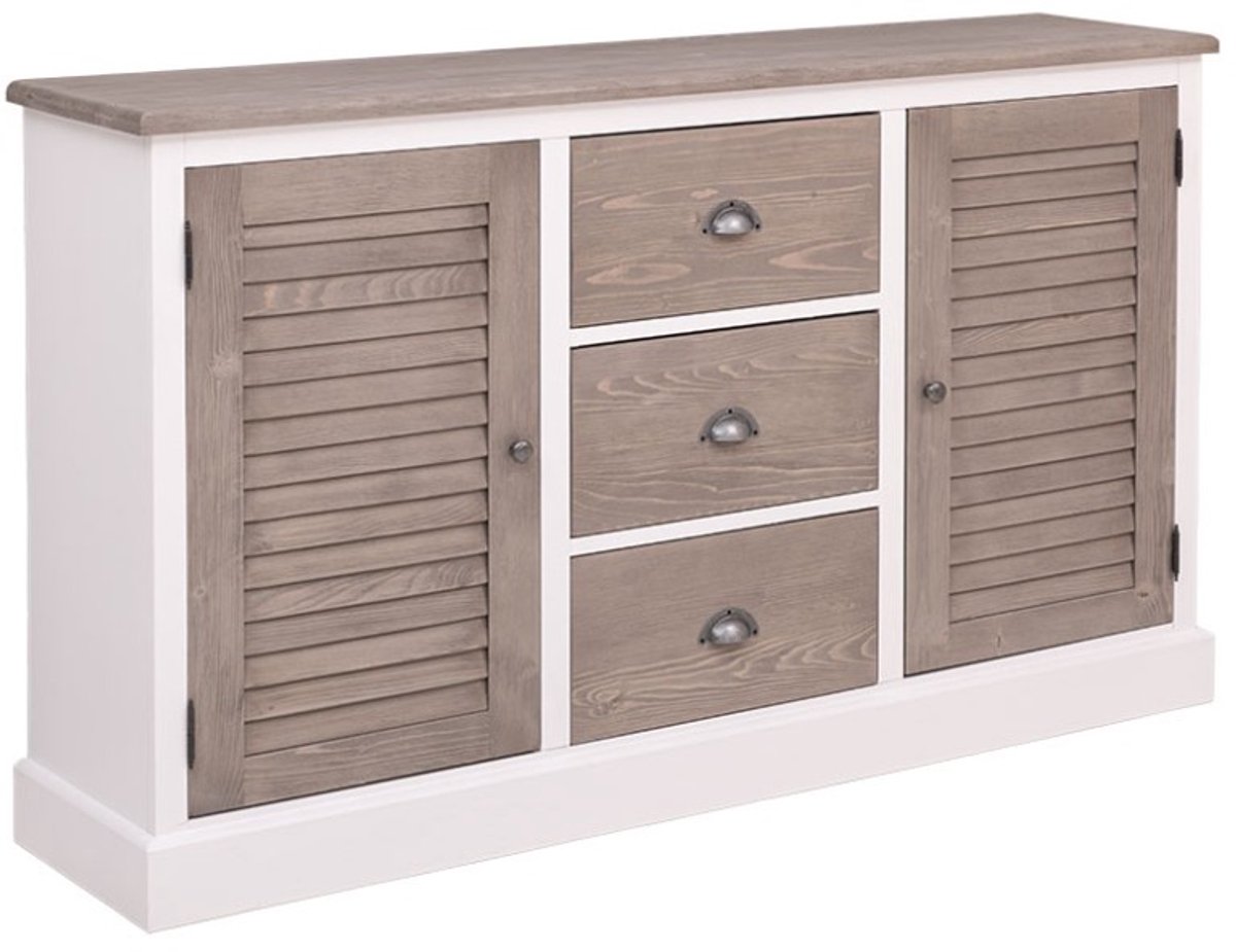 louvre/shutter 2-deurs dressoir Lake met lades - 158 cm of maatwerk (PS569)