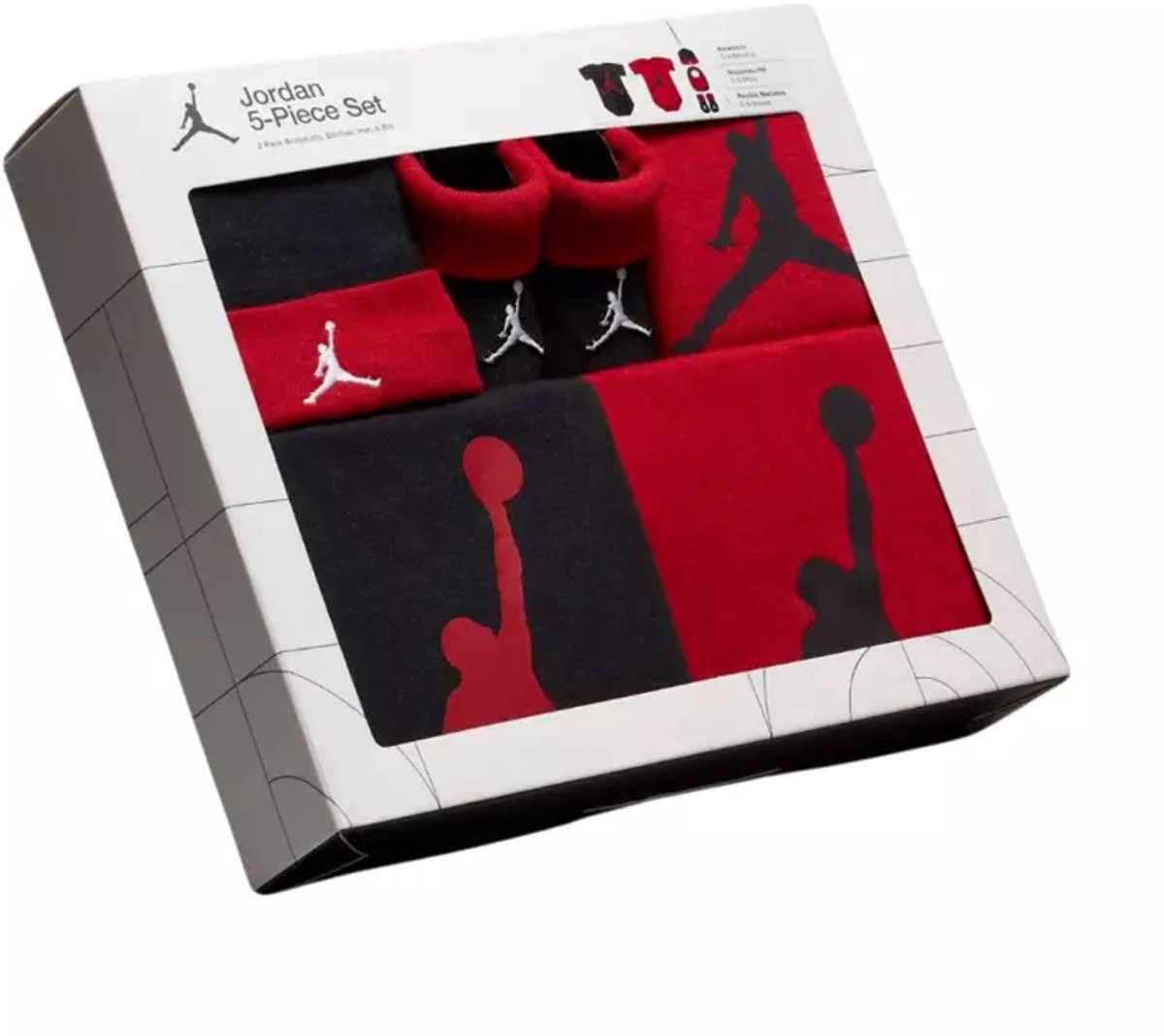 Jordan 5-Piece Baby Set – maanden Zwart