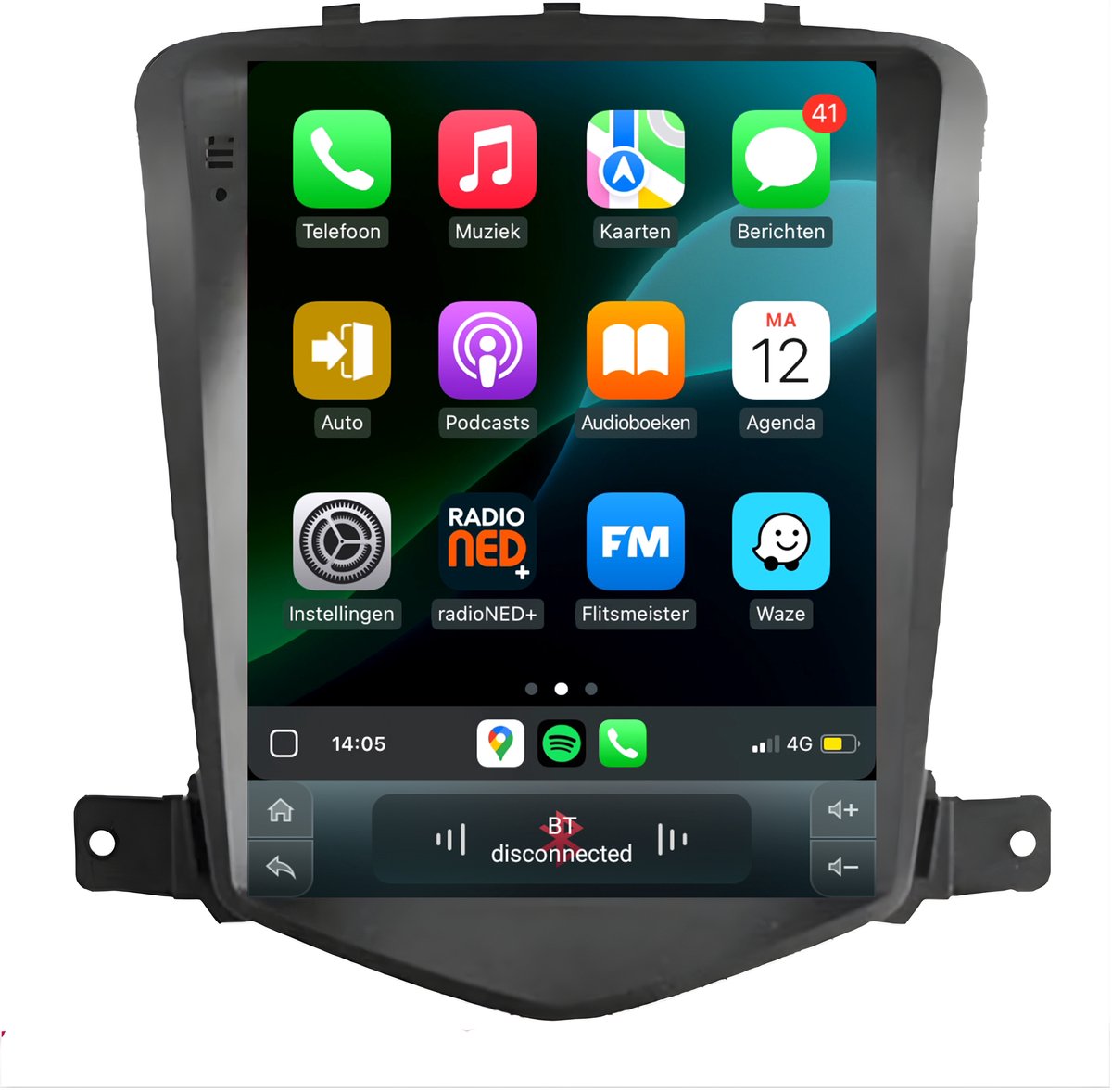 Carplay autoradio voor Chevrolet Cruze | 2009 t/m 2015 | Android 13 | Draadloos Apple CarPlay & Android Auto | 2GB + 32GB | 4-Core Processor | Cartronix | 2009 2010 2011 2012 2013 2014 2015 | Bluetooth & Wifi