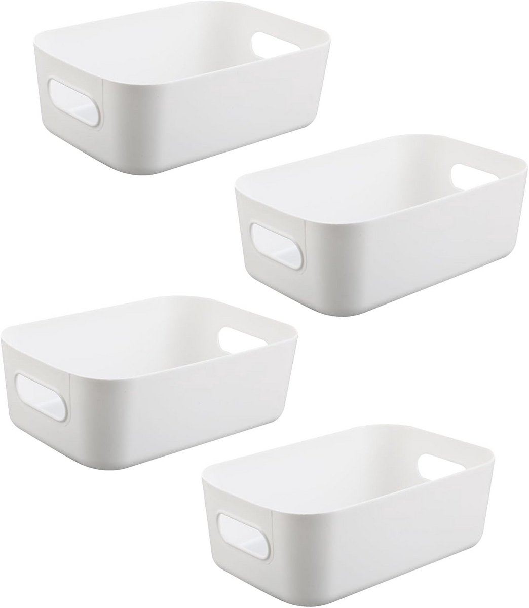 Set van 4 Stapelbare Opbergdozen voor Opslag en Organisatie