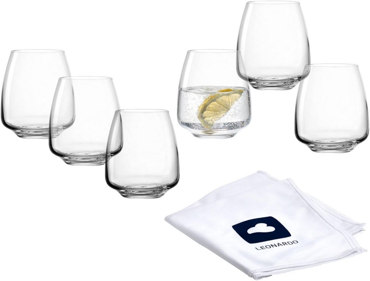 Set van 6 Kristalglazen 460 ml - Vaatwasserbestendig en Schokbestendig