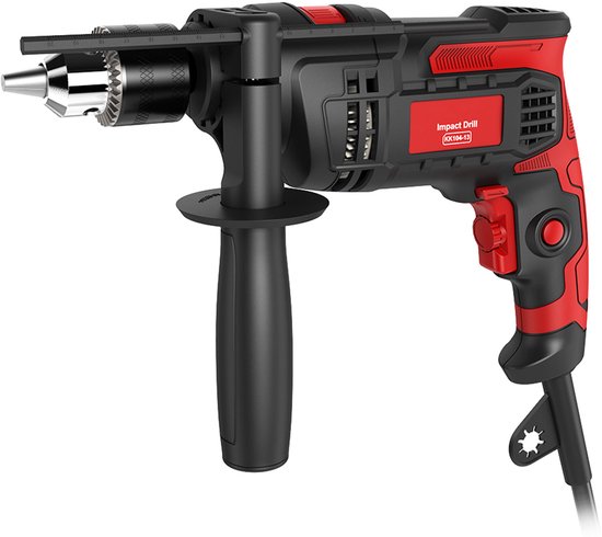 Klopboormachine 850W – 3000 RPM – 2-in-1 Hamerboor & Boormachine – 360° Draaibare Handgreep – Met Dieptestop – EU Stekker