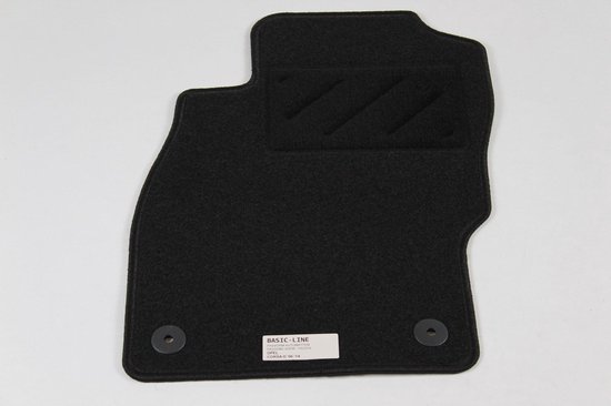 Gummimatten 4-Teile schwarz für Opel Corsa D ab 10/2006