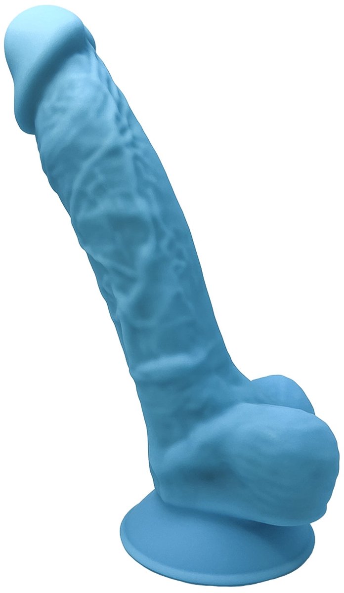 SILEXD - Realistische Dildo - Model 1 - 17,5 cm - Blauw