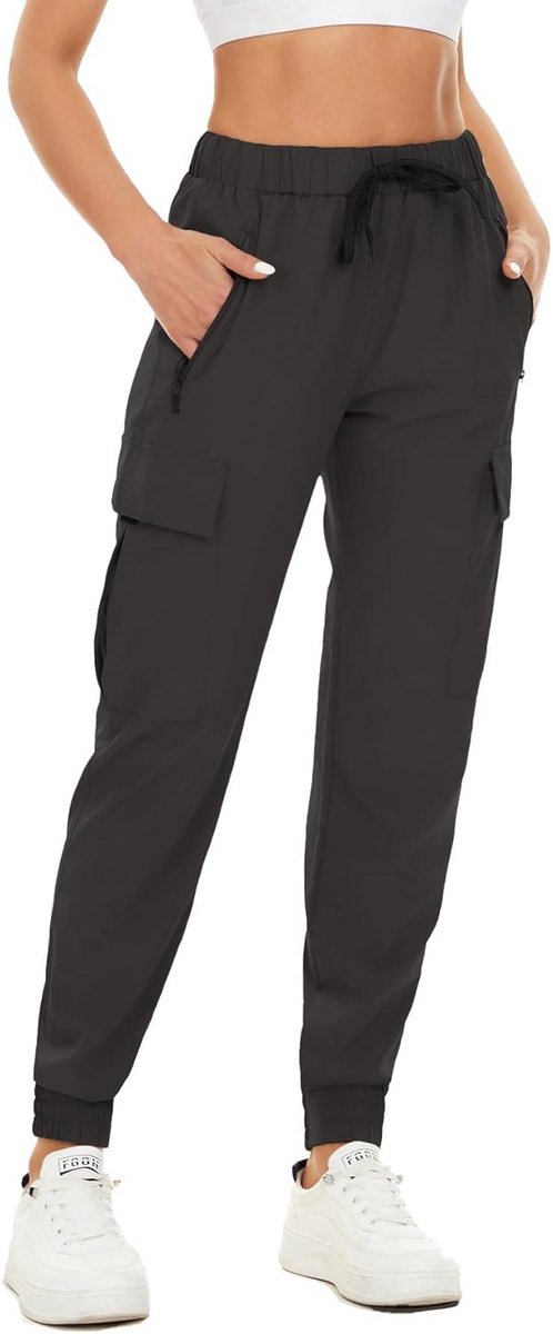 Dames Cargobroek Hoge Taille Elastiek Sneldrogend Comfortabele Yoga & Sportbroek — afbeelding 3
