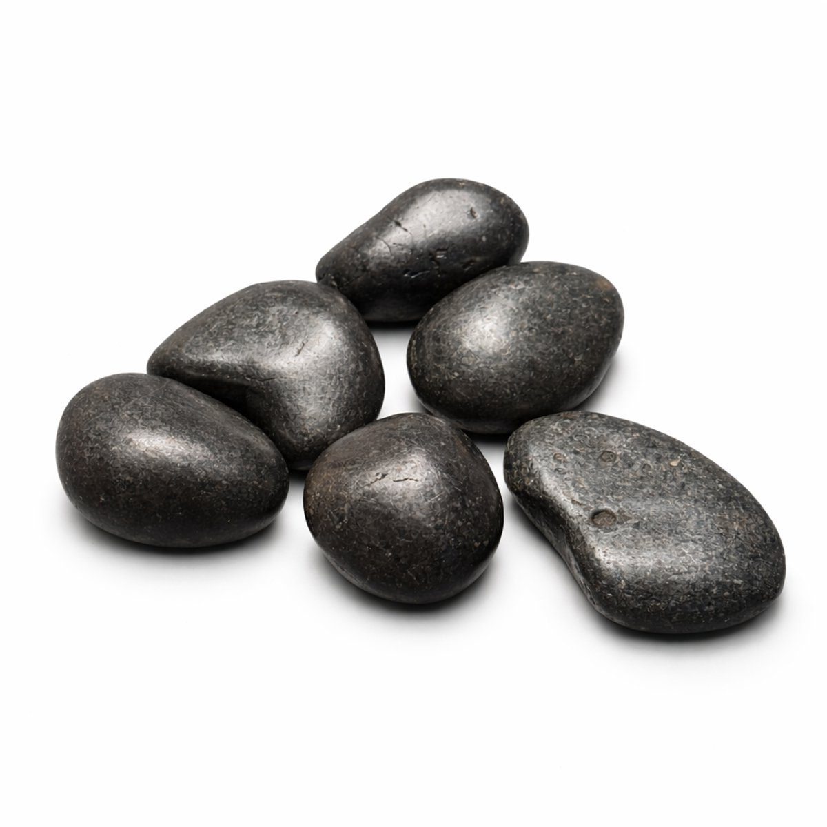 Hot Stone Massage Set – Massagestenen – 6 Stuks – 100% Basalt – Voor Ontspanning & Spiermassage