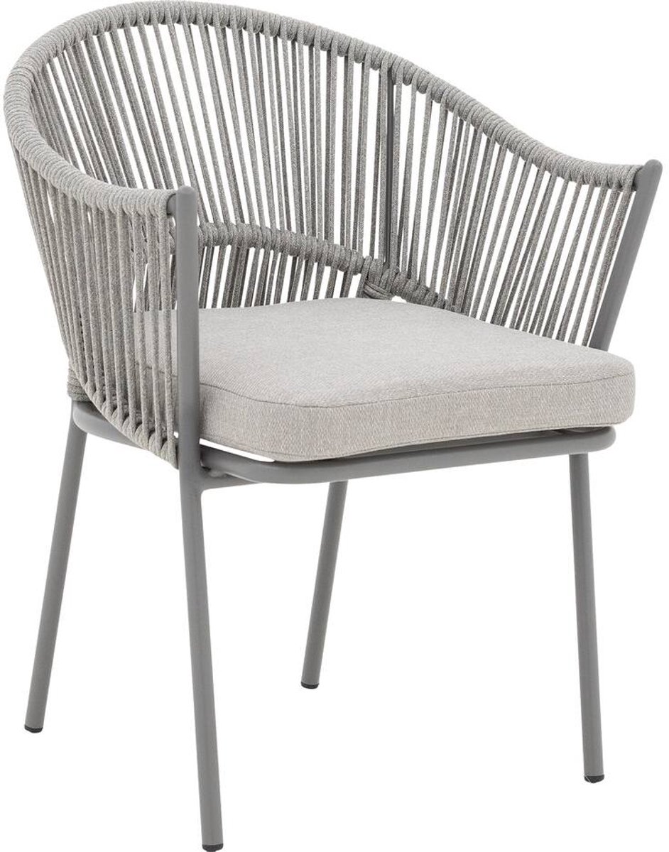 Goossens Tuinstoel Levanzo - Buitenstof - bruin - 65 x 81 x 61 cm