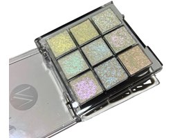 Mint11 - Naba - Orbit palette - Schmink - Oogschaduw - Carnaval - Poeders - Pressed powders - Vasteloavend - Glas oogschaduw - Glitter