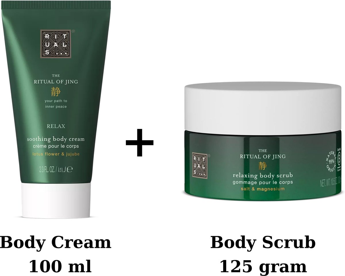 Rituals - Jing - Duo Set - Body Cream 100 ml + Body Scrub 125 gram -