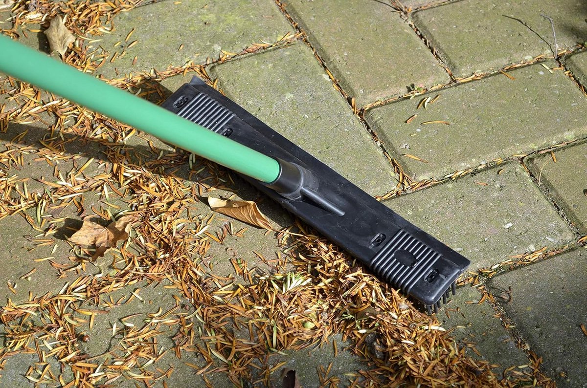 Rubberen Bezem met Telescoopsteel voor Binnen en Buiten