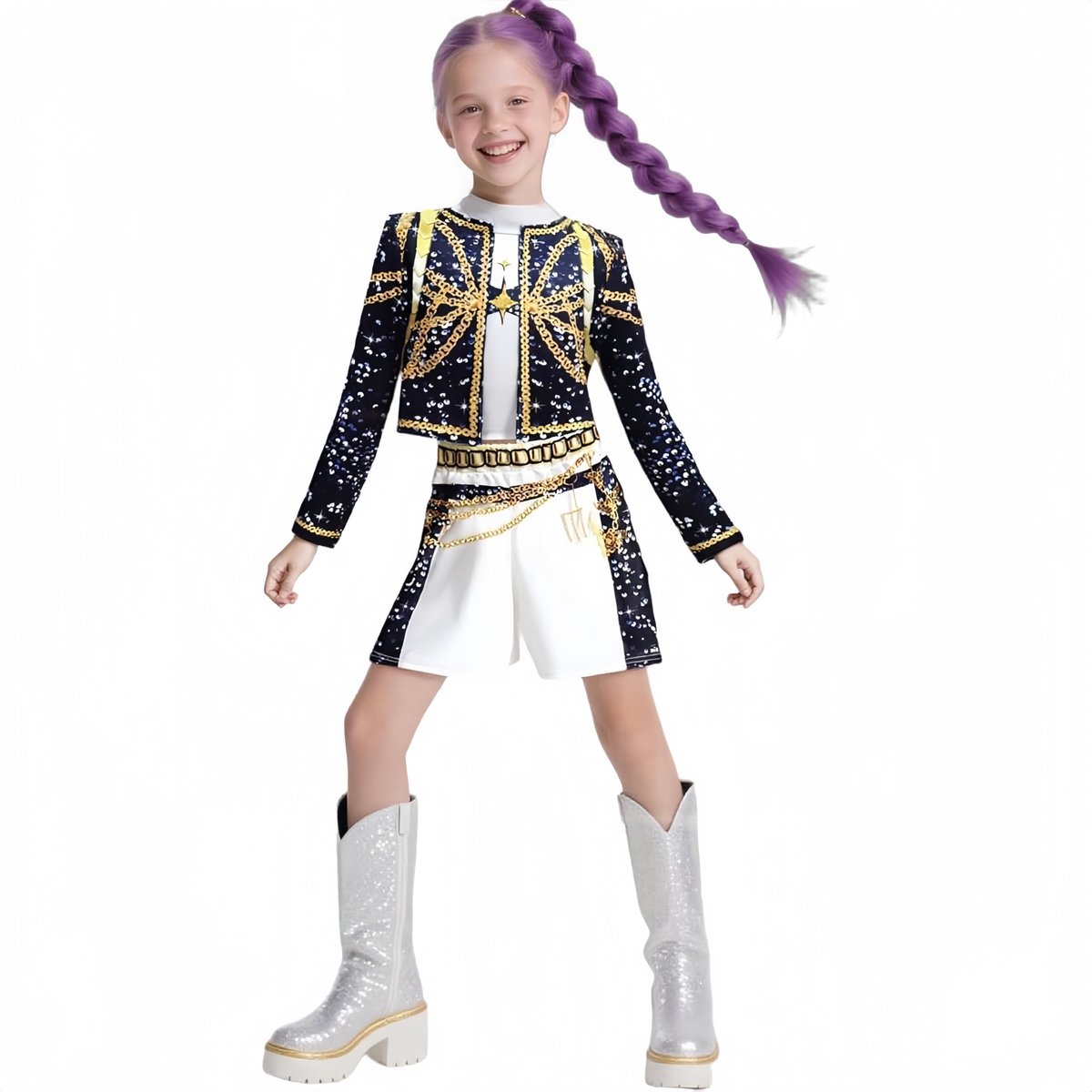 HALLOWEEN KINDER KPOP Demon Hunters Rumi Zoey Mira Kostüm Cosplay Fancy