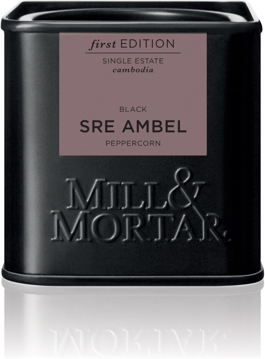 Mill & Mortar Black Sre Ambel Pepper - biologische Zwarte Sre Ambel peper - 50 g