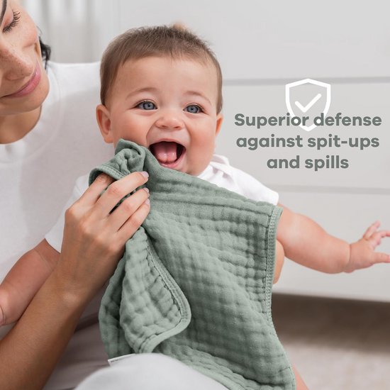 Zachte Mouselein Hydrofiele Luiers Baby Katoen 6 Lagen Extra Absorberend 6 Stuks — afbeelding 2