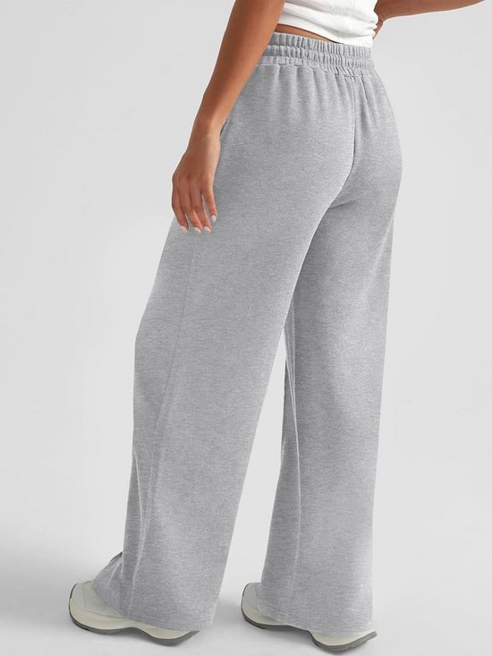 Dames Wijde Trainingsbroek Hoge Taille Elastisch met Zakken voor Yoga en Sport — afbeelding 5