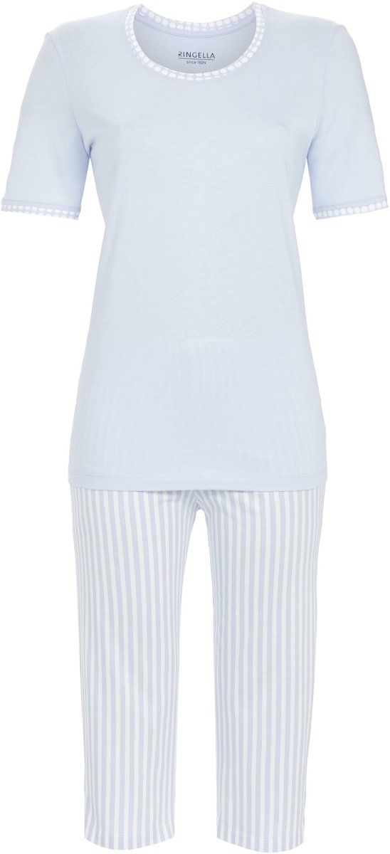 Ringella Blauwe strepen pyjama Ringella - Blauw - Maat - 36