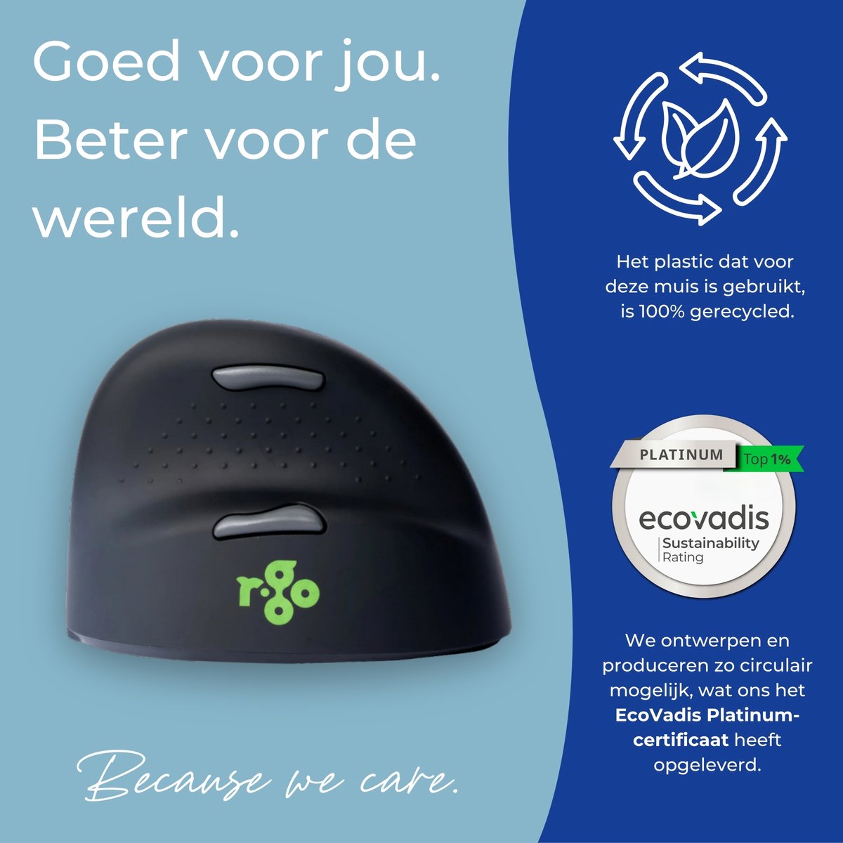 R-Go HE - Ergonomische Verticale Muis - Bluetooth - Draadloos thumbnail 6