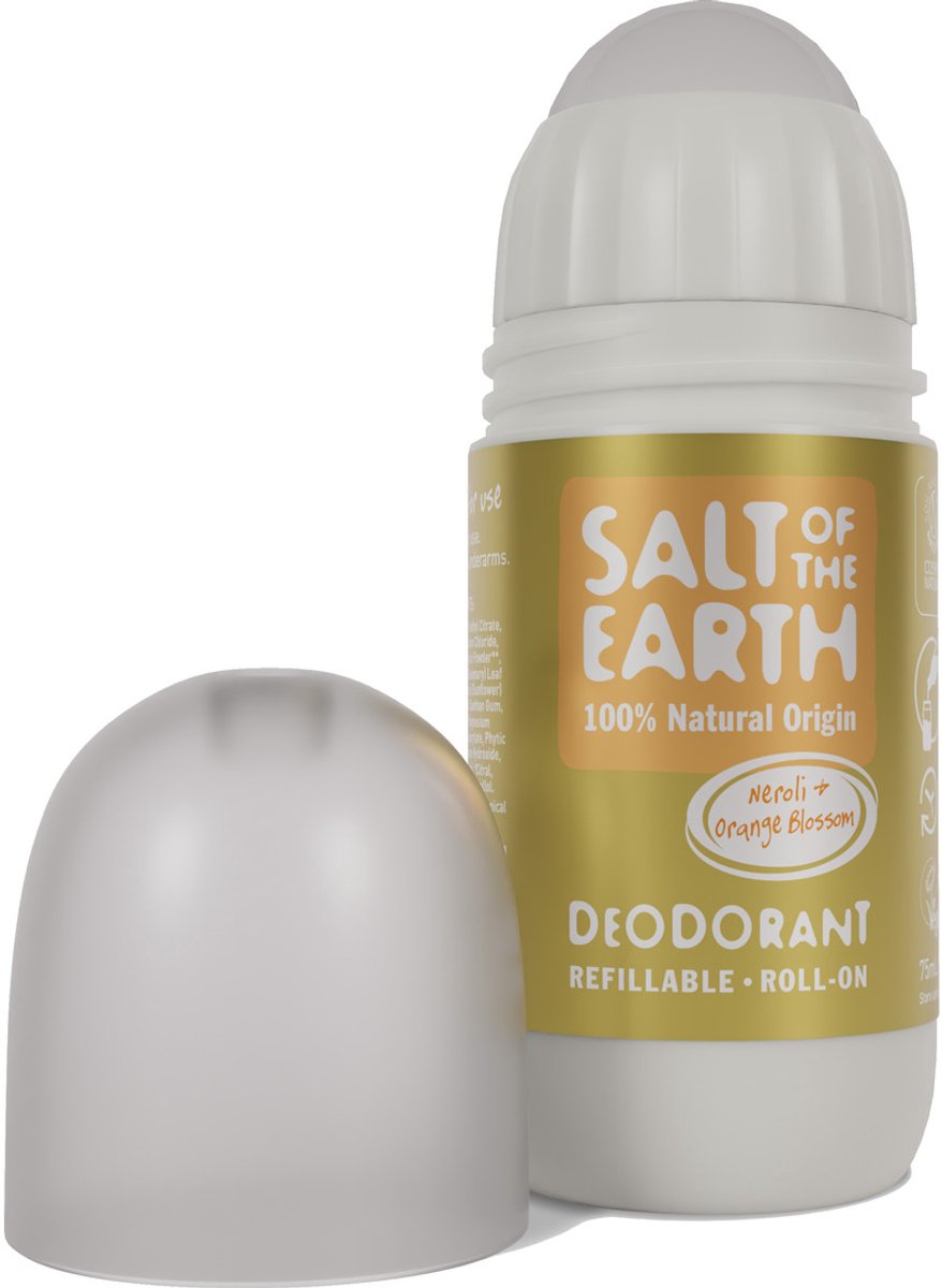 Salt of the Earth Hervulbare Roll-on Deodorant - Neroli & Oranje Blossom