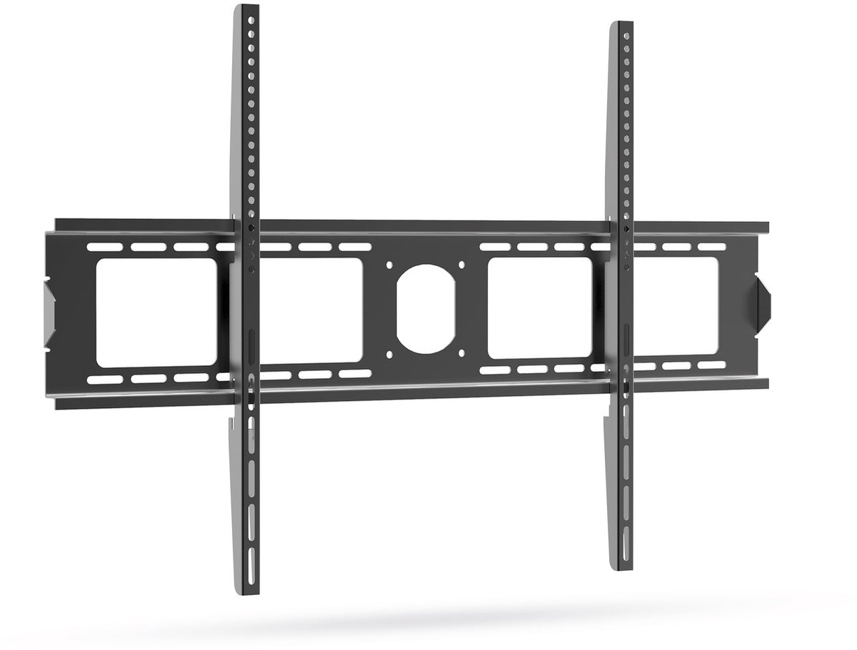 Vaste TV-wandbeugel - geschikt voor 60” tot 100” schermen - VESA tot 900x600 mm - max. 75 kg draagvermogen - zwart [39686]
