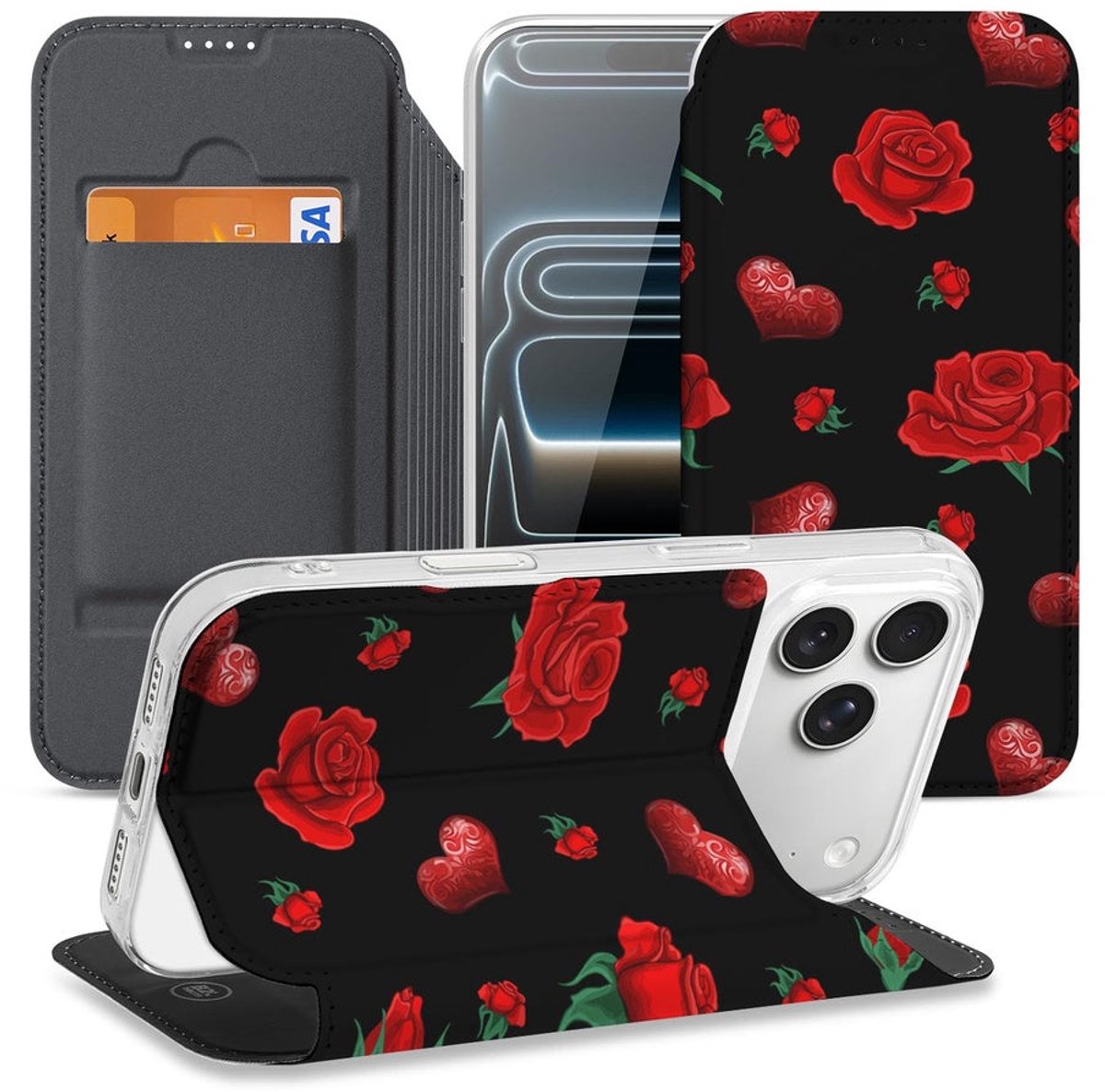 Smart Cover Hoesje Apple iPhone 17 Pro Max Valentine