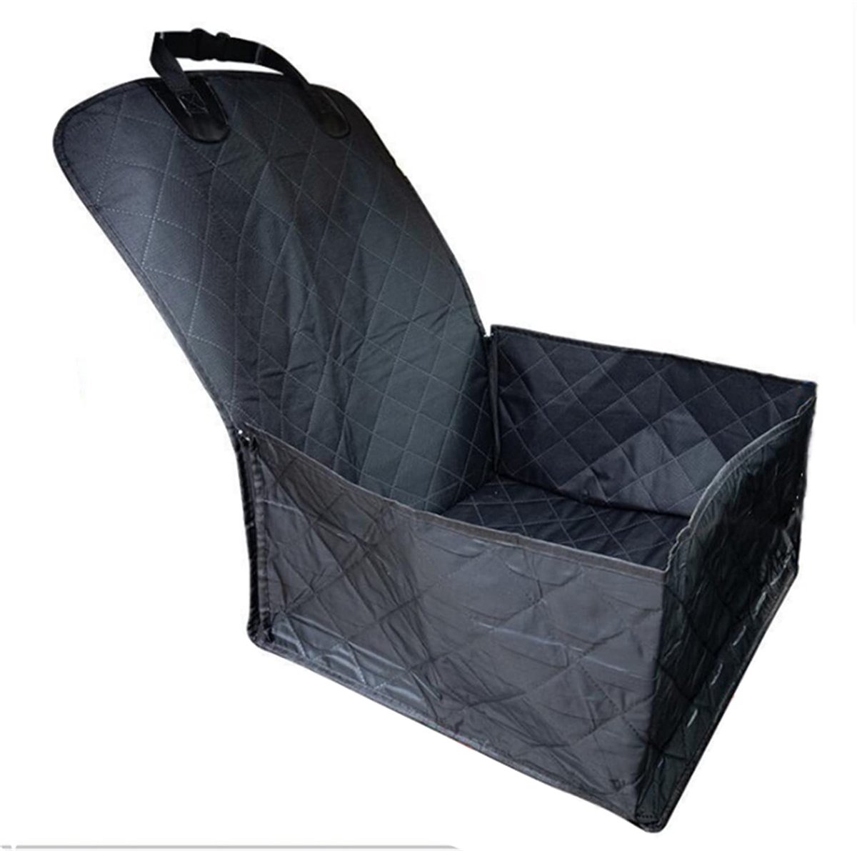 Hondenautostoelhoes enkele waterdichte autobooster voor honden huisdier autobenodigdheden huisdier booster stoel voor achterbank 2 in 1 voorstoel mat booster zitting waterdicht & anti-slip stoelbeschermer 4 lagen
